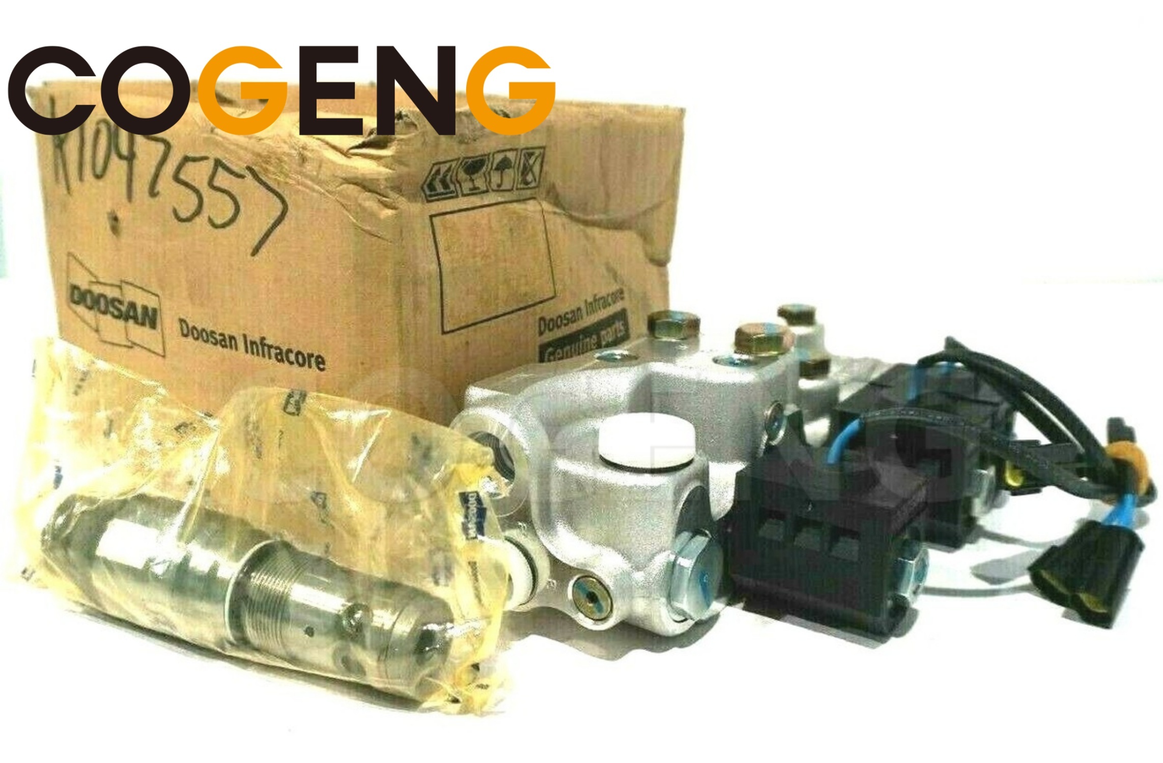 COGENG K1047557 Solenoid Valve Doosan DX225LC/DX225LC-7,Excavator Solenoid Valve | Excavator Pressure Switch | Excavator Revolution Sensor | Excavator Wiring Harness | Excavator Throttle Motor --- COGENG High-Qulity Parts Service GAOGENG Provider,COGENG K1047557 Solenoid Valve Doosan DX225LC/DX225LC-7