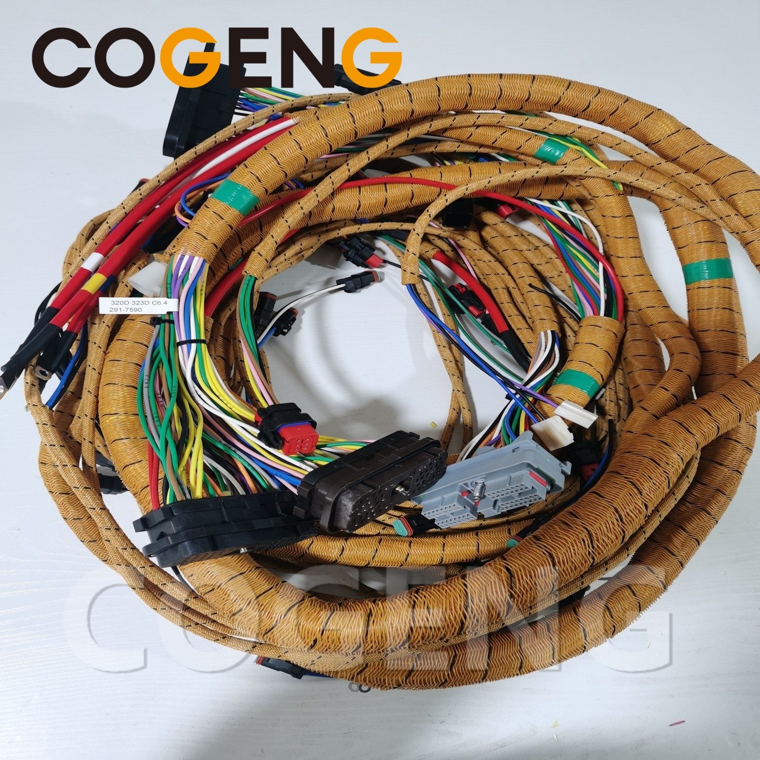 COGENG 291-7590 2917590 Caterpillar External Wiring Harness  for  320D 320DL 323D,Excavator Solenoid Valve | Excavator Pressure Switch | Excavator Revolution Sensor | Excavator Wiring Harness | Excavator Throttle Motor --- COGENG High-Qulity Parts Service GAOGENG Provider,COGENG 291-7590 External Harness CAT 320D 320DL 323D