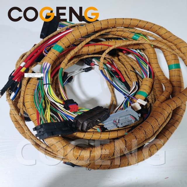 COGENG 291-7590 2917590 Caterpillar External Wiring Harness  for  320D 320DL 323D,Excavator Solenoid Valve | Excavator Pressure Switch | Excavator Revolution Sensor | Excavator Wiring Harness | Excavator Throttle Motor --- COGENG High-Qulity Parts Service GAOGENG Provider,COGENG 291-7590 External Harness CAT 320D 320DL 323D
