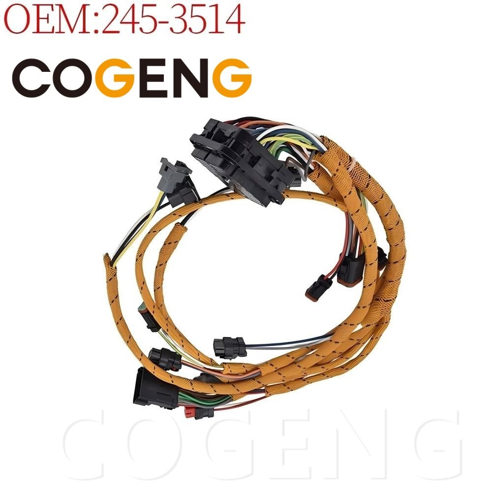 COGENG 245-3514 Engine Harness CAT 950H 966G C12,Excavator Solenoid Valve | Excavator Pressure Switch | Excavator Revolution Sensor | Excavator Wiring Harness | Excavator Throttle Motor --- COGENG High-Qulity Parts Service GAOGENG Provider,COGENG 245-3514 Engine Harness CAT 950H 966G C12