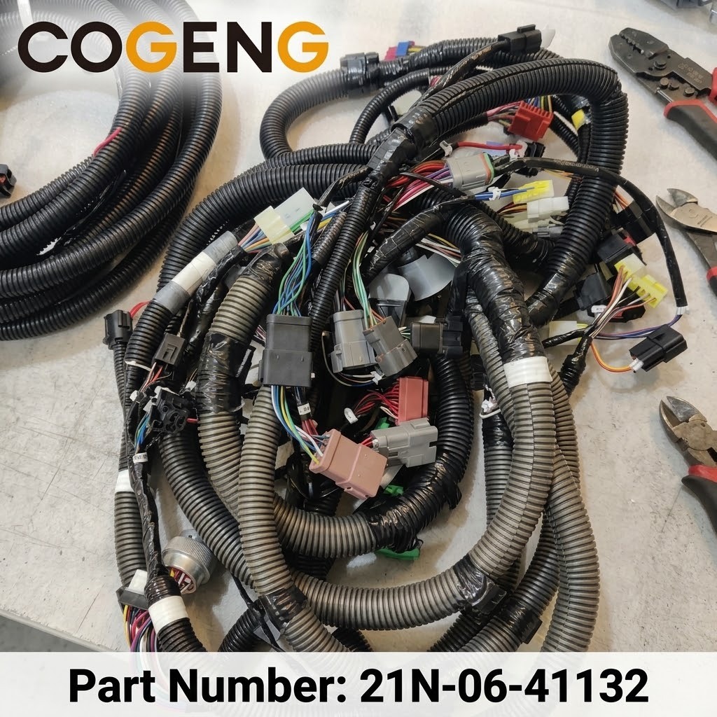 COGENG 21N-06-41132 Wiring Harness Komatsu PC1250,Excavator Solenoid Valve | Excavator Pressure Switch | Excavator Revolution Sensor | Excavator Wiring Harness | Excavator Throttle Motor --- COGENG High-Qulity Parts Service GAOGENG Provider,COGENG 21N-06-41132 Wiring Harness Komatsu PC1250