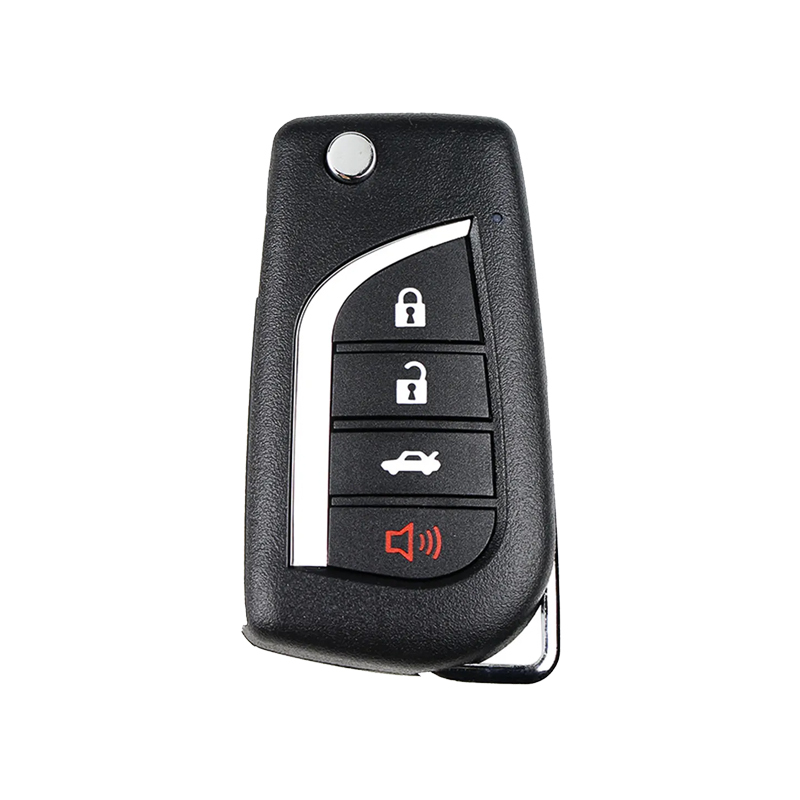 Xhorse XKTO10EN Wired Universal Remote Key for Toyota Flip 4 Buttons English Version 10pcs/lot