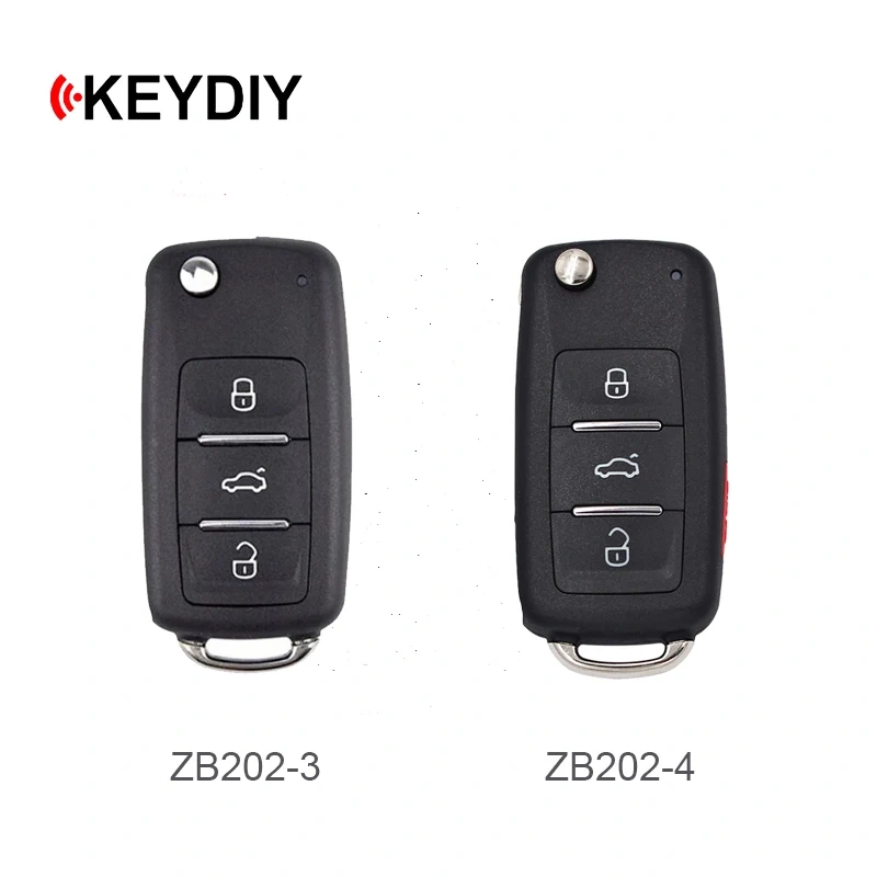 KEYDIY 3/4 Button Smart key ZB Series ZB202-3 ZB202-4 Universal KD Remote Car Key for KD900 KD900+ URG200 KD-X2 Mini KD