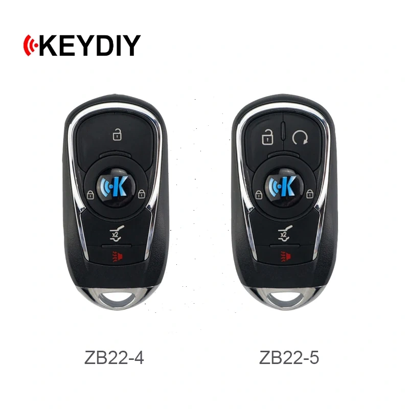KEYDIY 4/5 Button Smart key ZB Series ZB22-4 ZB22-5 Universal KD Remote Car Key for KD900 KD900+ URG200 KD-X2 Mini KD
