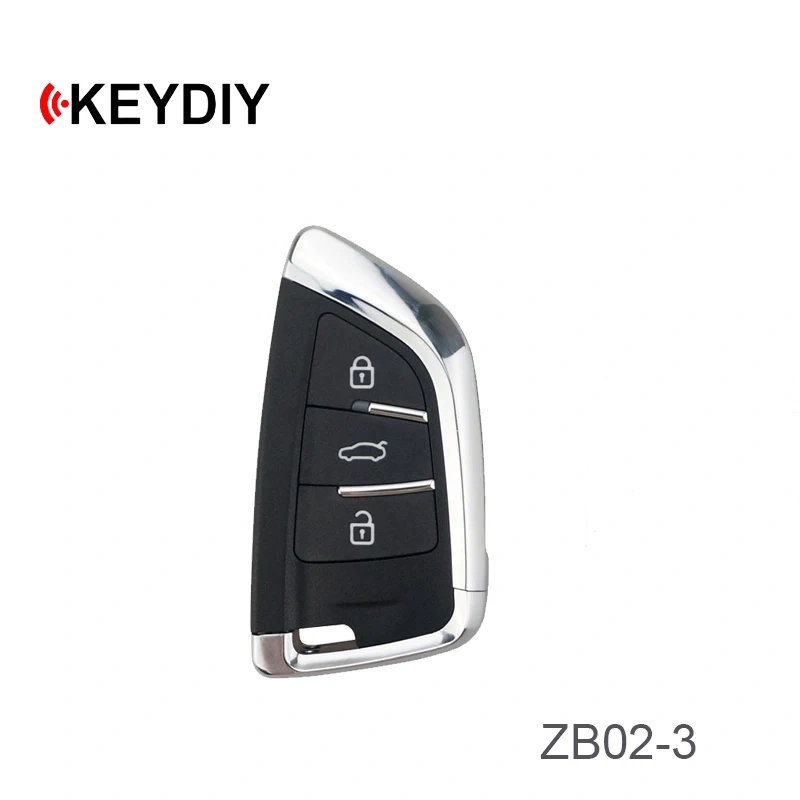 KEYDIY 3 Button Smart key ZB Series ZB02-3 Universal KD Remote Car Key  for KD900 KD900+ URG200 KD-X2 Mini KD