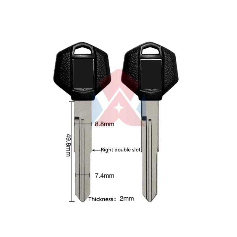Motorcycle Uncut Blank Key for SUZUKI GSX1300 Bking All Year Brutale Blade Keys GSX-1300 GSX 1300 B-KING