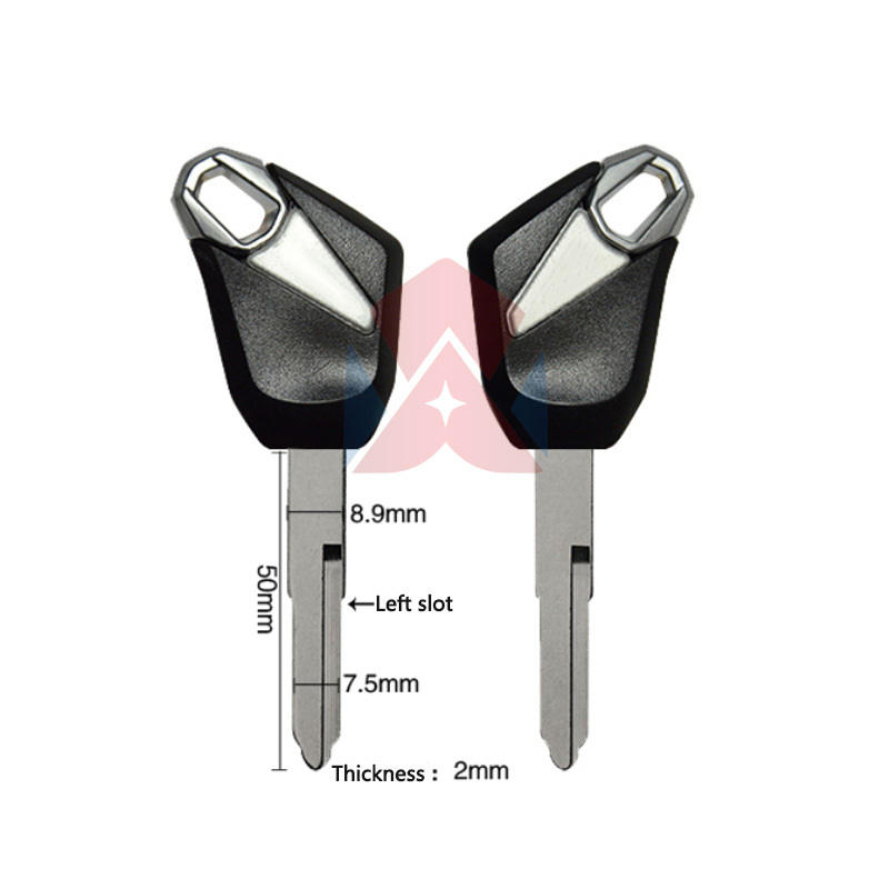 Motorcycle Uncut Blank Key For Kawasaki Z1000 Z1000SX ZX-14R GTR1400 Versys 650 ER6N Motorcycle Accessories