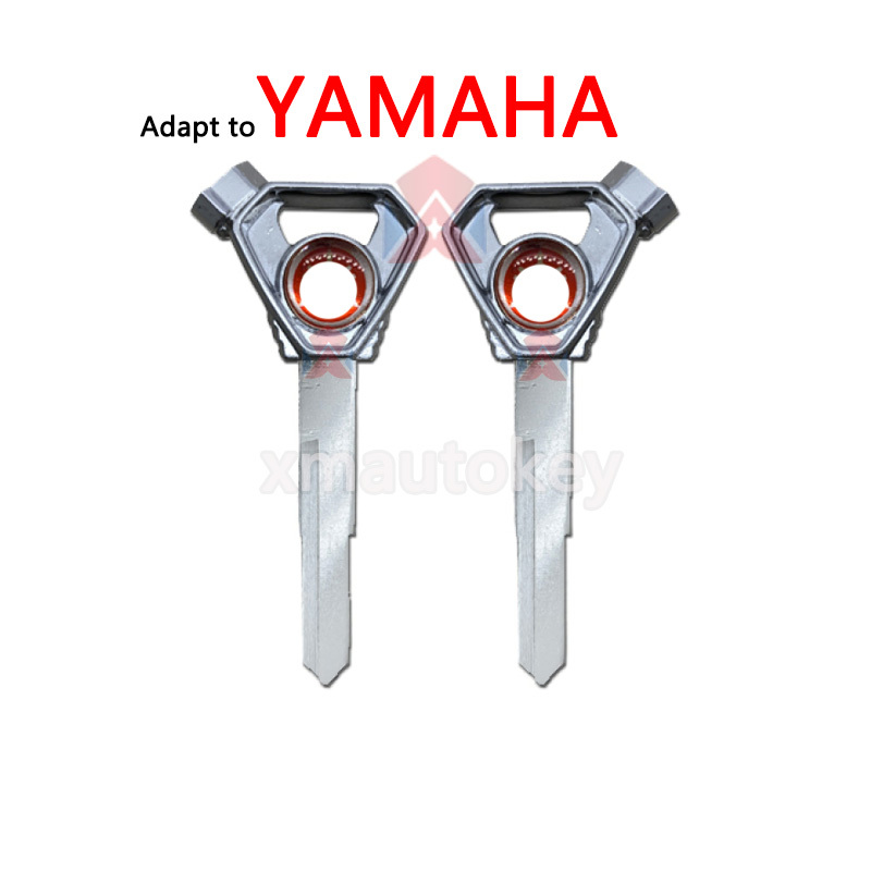 Motorcycle Uncut Blank Key For YAMAHA  Qiaoge Xinfuxi AS125 Xunying Saiying, llave de motocicleta, (incluye imán)
