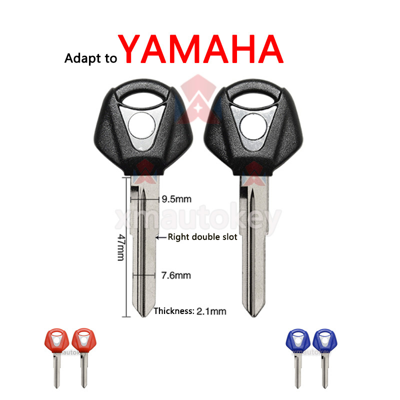 Motorcycle Uncut Blank Key For YAMAHA  R25 R3 Xmax X-MAX X MAX R 125 200 250 MT01 SR400 FZ6R FZ6N MT03 R15
