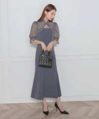 花柄ボレロマーメイドワンピースセットアップロングドレスワンピース美脚効果結婚式 パーティードレス