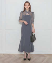 花柄ボレロマーメイドワンピースセットアップロングドレスワンピース美脚効果結婚式 パーティードレス