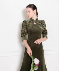 花柄ボレロマーメイドワンピースセットアップロングドレスワンピース美脚効果結婚式 パーティードレス