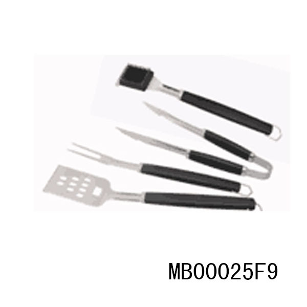 4PCS SS BBQ TOOLS PLASTIC Handle style 2