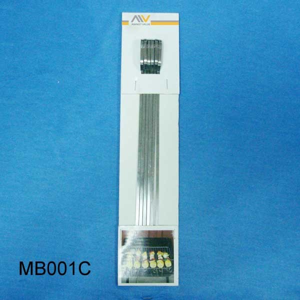 6PCS SS BBQ SKEWER IN CARD