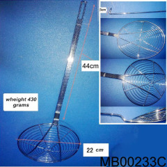 22CM CHROME STRAINER HANG TAG