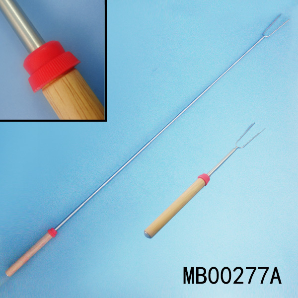 EXTENDABLE BBQHOT GOD FORK WOODEN Handle
