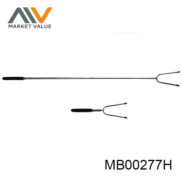 EXTENDABLE BBQ FORK SOFT GRIP in DISPLAY BOX