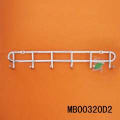 6 HOOKS CHROME HOOK HANGER FLAT WIRE