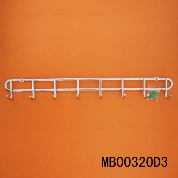 4 IN CHROME HOOK HANGER FLAT WIRE style 2