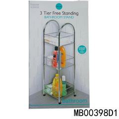 CHROME PLATEDCORNER SHELF UNIT