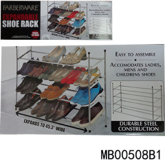 CHROME 24PAIRS SHOE RACK