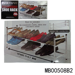 CHROME 12PAIRS SHOE RACK