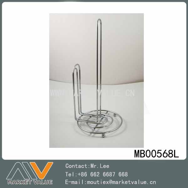 METAL CHROME TOWEL HOLDER TAG CARD