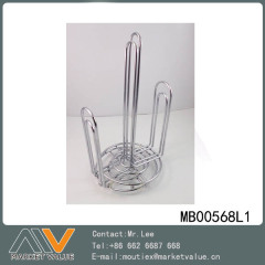 2PCS METAL CHROME TOWEL HOLDER TAG CARD