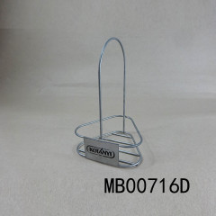 CHROME METAL RACKSALT and PEPPER HANG TAG