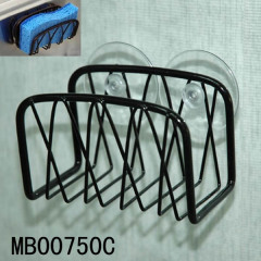 Sink Cradle POWER COATING with 2 SUCTION CUP 入单层7C透明胶袋胶袋两面全印客人一色LOGO 胶袋面贴7x7cm