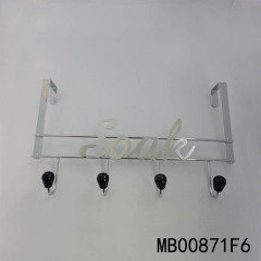 SS 4PCS RESIN BEAD DOOR HOOK with SOAK WORD POLYBAG