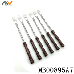 6PCS Fondue Forks with PP Handle