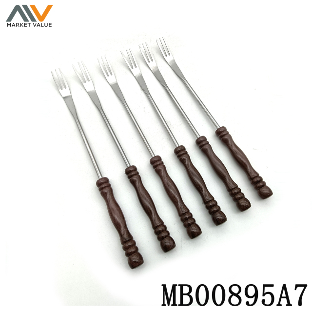 6PCS Fondue Forks with PP Handle