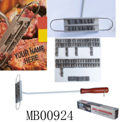 LETTER BBQ BRand STAMP OF STEAK in CB
