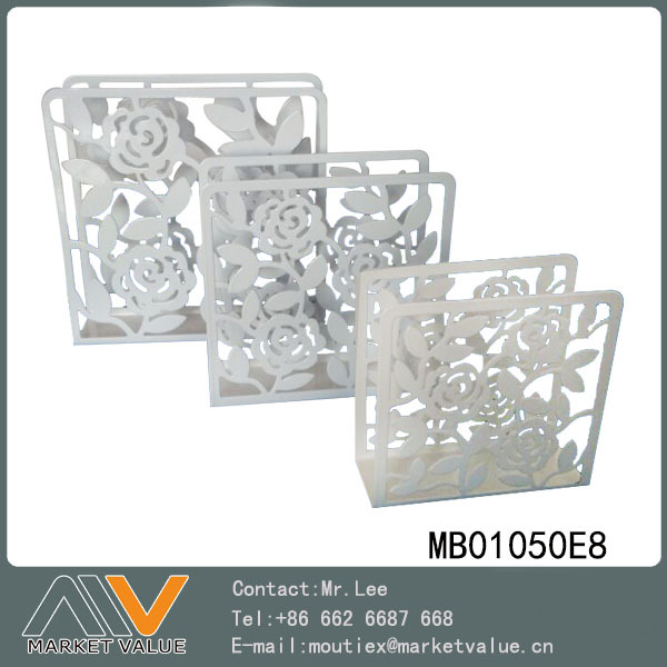 POWDER SPRAYING NAPKIN HOLDER in WHITE BOX style 5