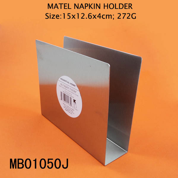 SS NAPKIN HOLDER IN POLYBAG