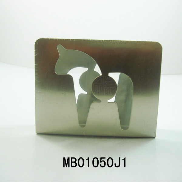 SS NAPKIN HOLDER IN POLYBAG SHRINK style 2