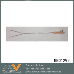 SAFE BBQ ROASTING FORKS with WOODEN Handle style 2