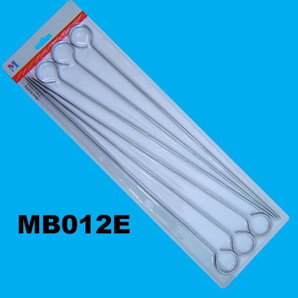 6PCS CHROME BBQ SKEWERS