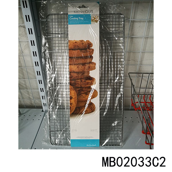 CHROME COOKING TRAY with CARD style 3