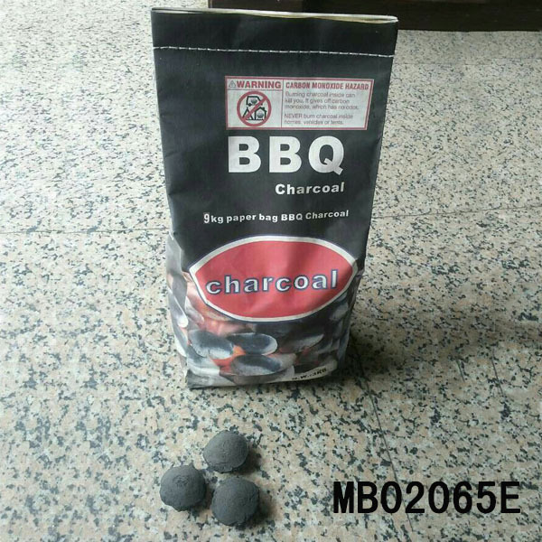 9KG CHARCOAL IN COLOUR PAPER BAG
