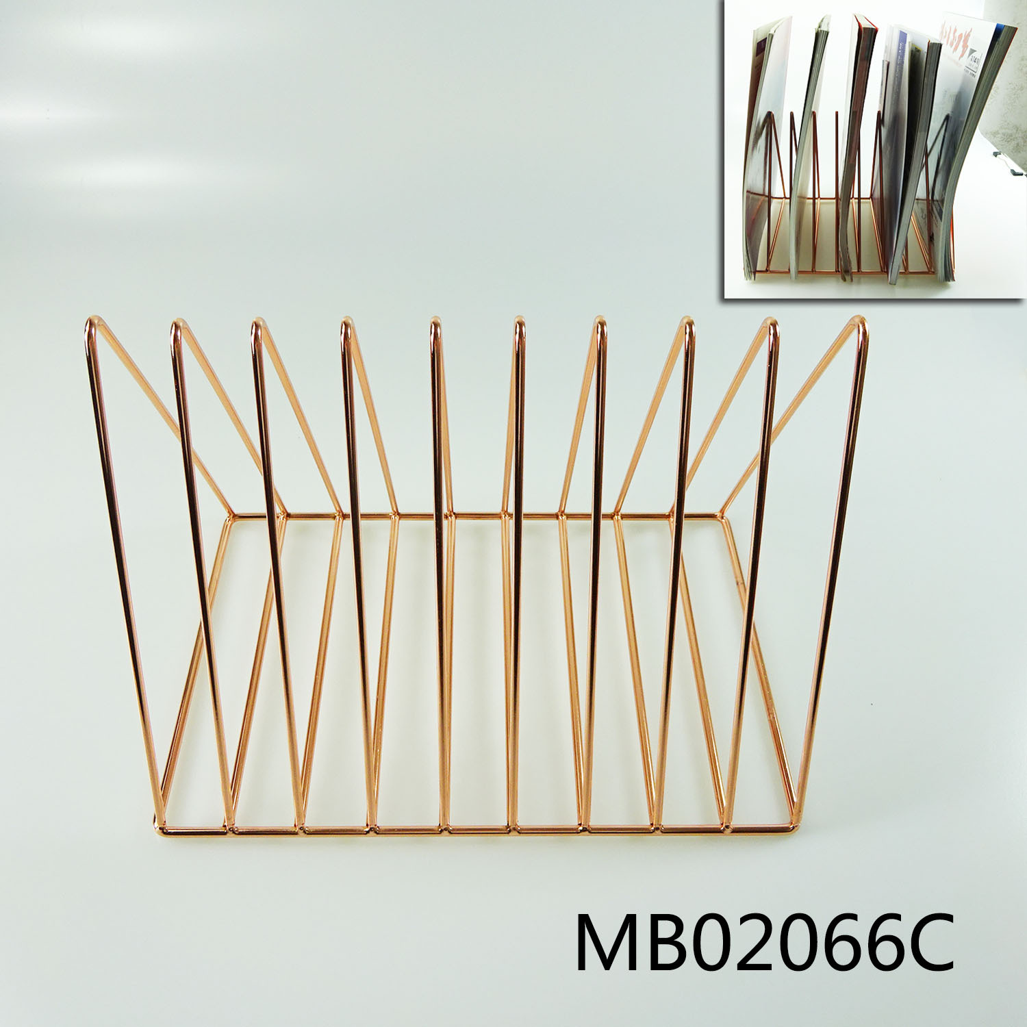 ELECTROPLATE ROSE GOLDEN BOOK SHELF