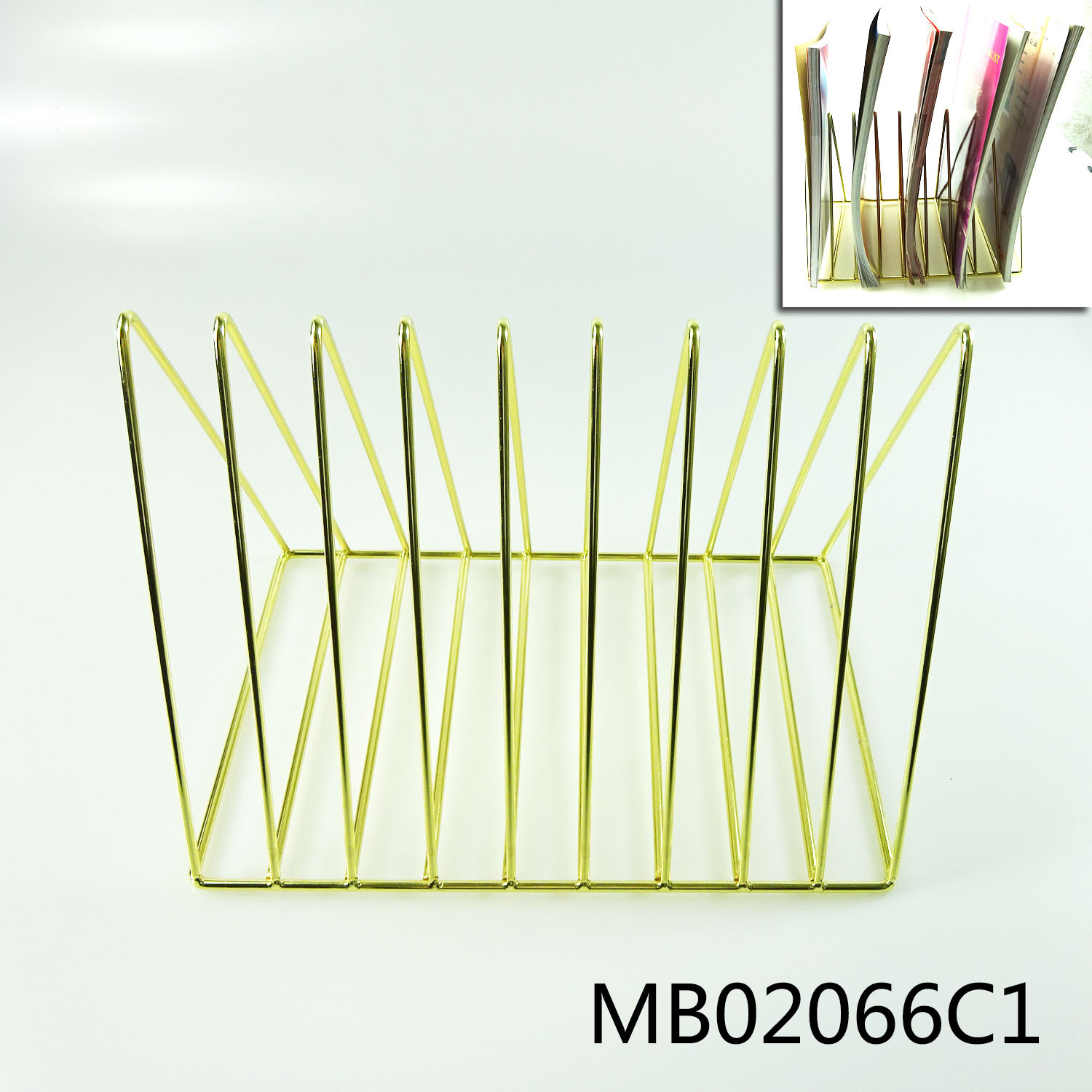 ELECTROPLATE BOOK SHELF