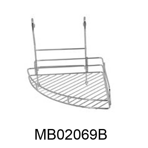 CHROMIUM CORNER SHELF UNIT COLOR SLEEVE