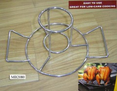 CHROME BBQ CHICKEN RACK style 2