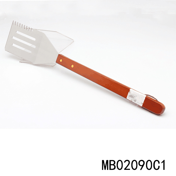 20in WOODEN Handle SS BBQ TURNER