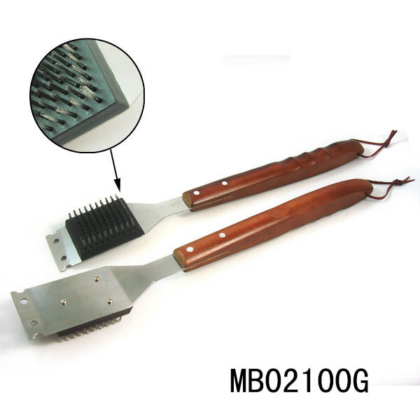 WOODEN Handle SS BRUSH TC