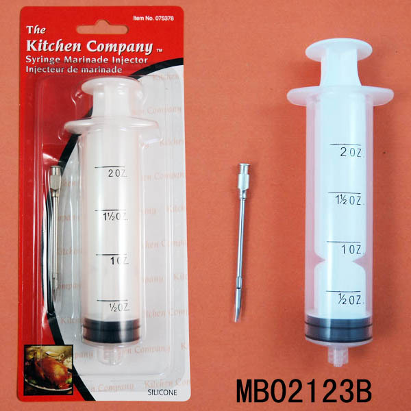 2 OL BBQ SYRINGE CHICHEN MARINADE INJECTOR
