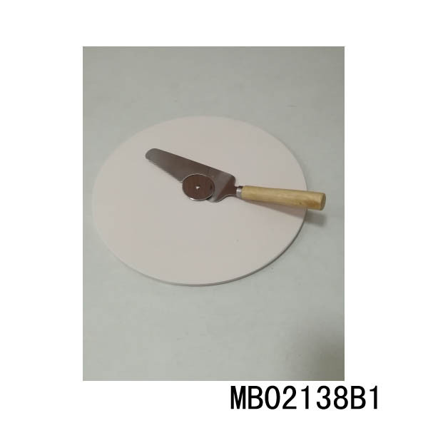 PIZZA BAKING STONE with CHEESE SHOVEL