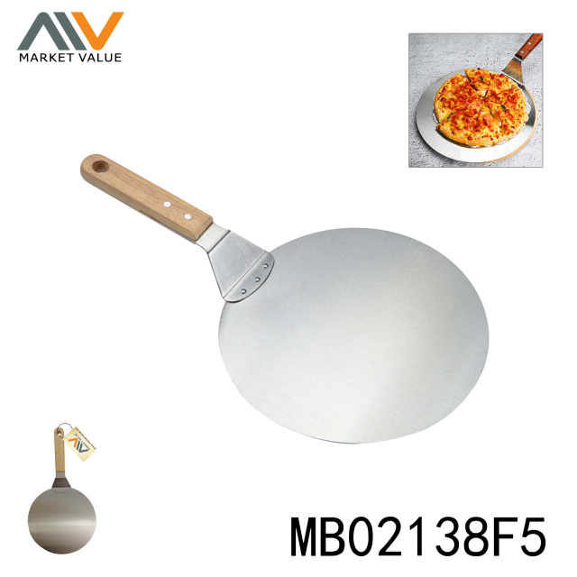 10in SS PIZZA SHOVEL with WOODEN Handle Hand TAG